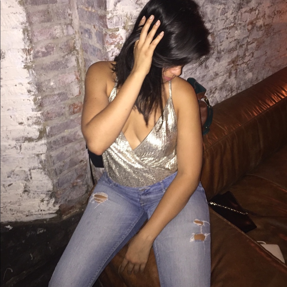 Zara Gold Top
